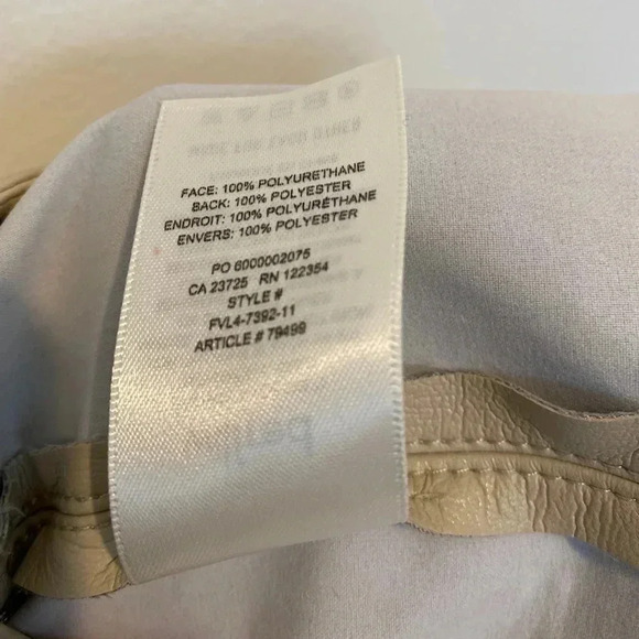 Wilfred from Aritzia Patio Mini Skirt Faux Leather in Cream Sz S - Picture 5 of 7